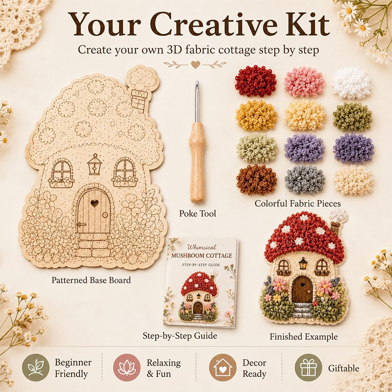 Scherpe Zinige Dorps-3D-Stoffe - Art Craft Village recensie en prijs