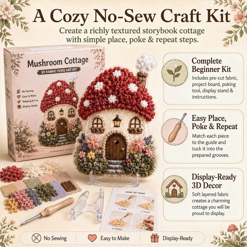 Scherpe Zinige Dorps-3D-Stoffe - Art Craft Village recensie en prijs