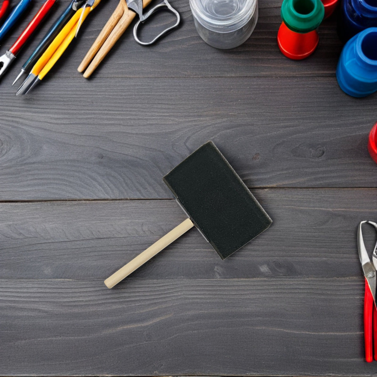 30 stuks schuimsponsverfborste - Art And Craft With Paint recensie en prijs