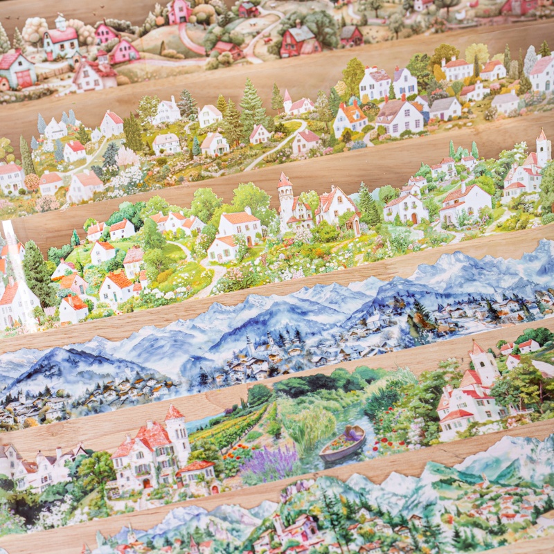 6 rollen 6 cm x 200 cm Village - Art Craft Village recensie en prijs