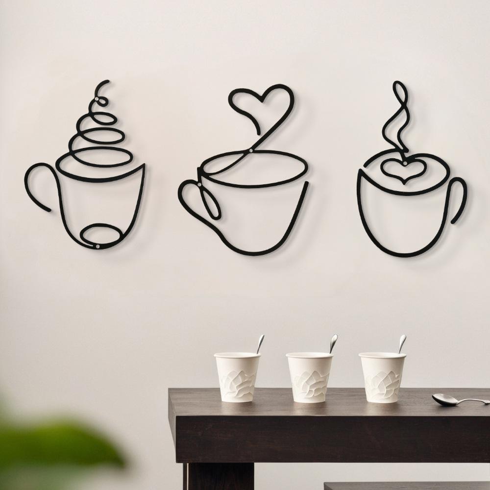 3-delige creatieve koffie-wand - Art Craft Website recensie en prijs