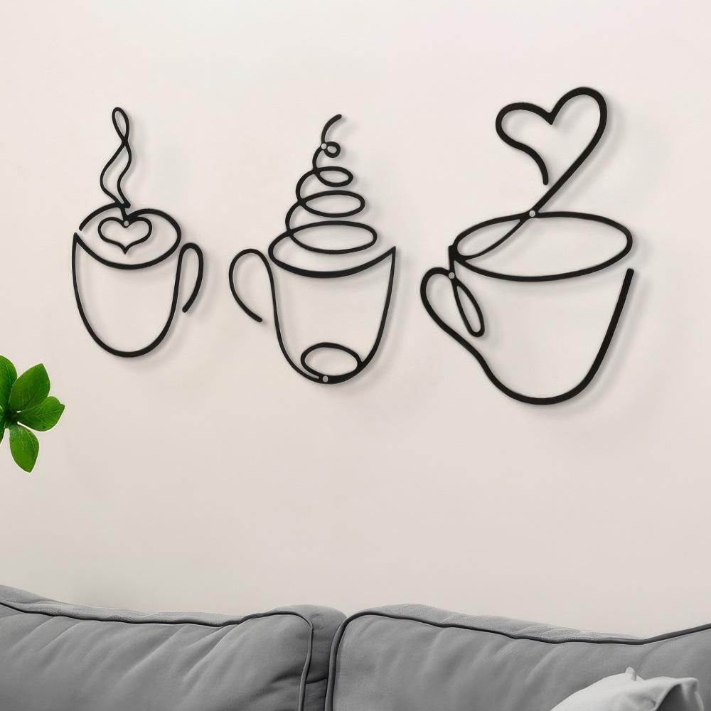 3-delige creatieve koffie-wand - Art Craft Website recensie en prijs